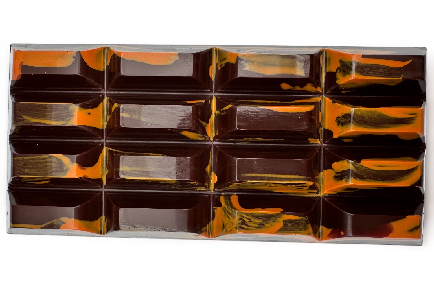 Erdnussnougat - gefüllte handgeschöpfte Schokoladentafel