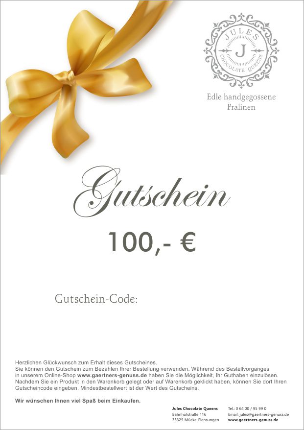 Gutschein über 100,- €