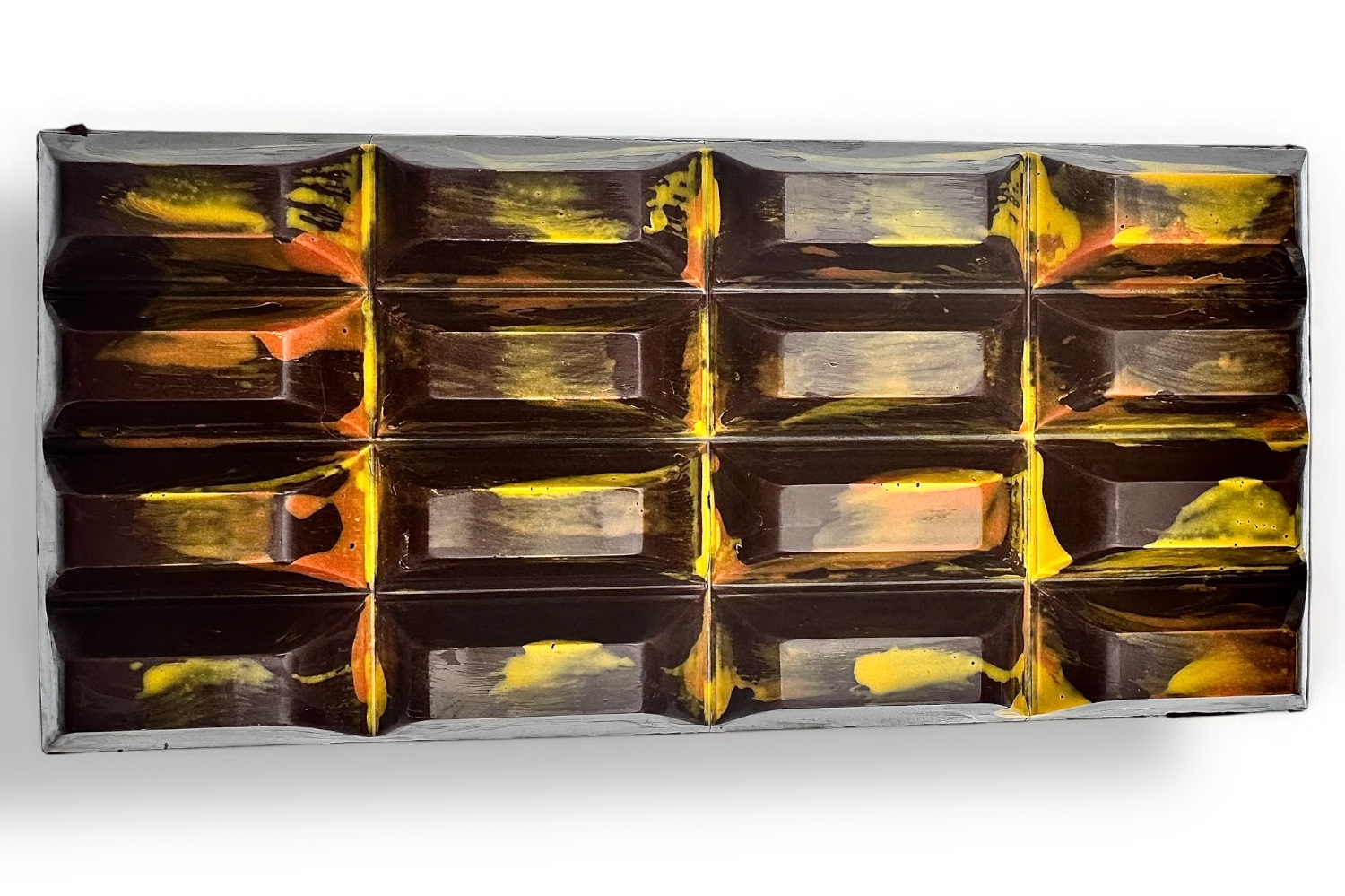 Karibik Style - gefüllte handgeschöpfte Schokoladentafel